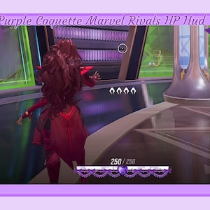 Purple Coquette MarvelRivals HP Hud Overlay