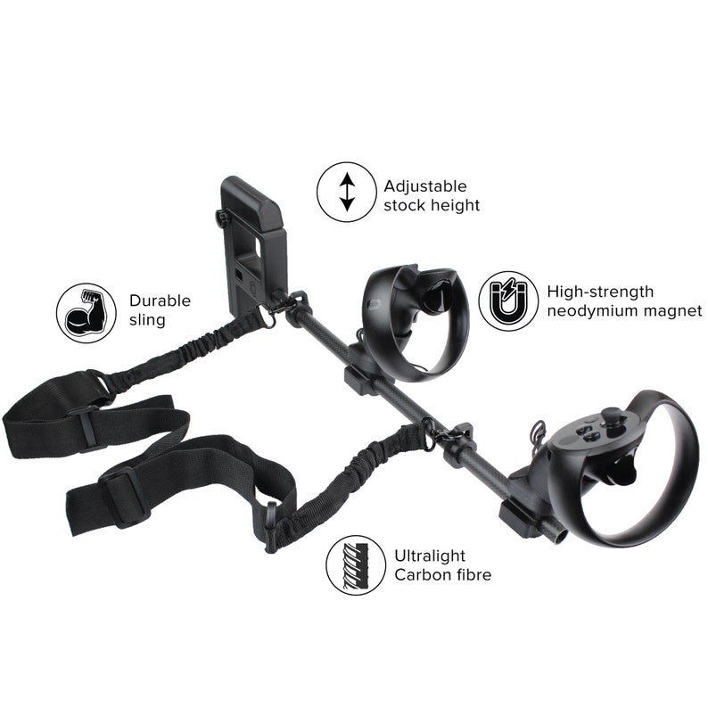 Oculus Rift Glistco Magni Stock Carbon Fiber VR Gun Stock Etsy UK