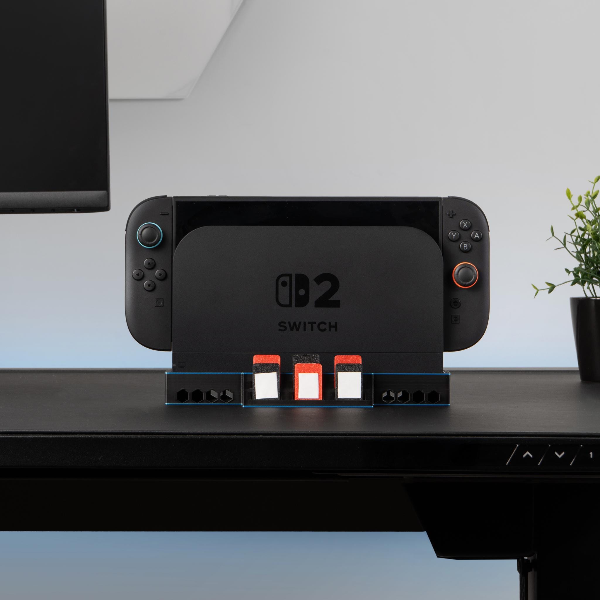 Nintendo Switch 2用六角形ライザードックスタンド – 通気性の向上と
