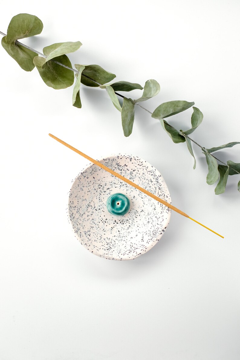 Incense holder Calm . Handmade ceramic design detail for cozy home. image 1