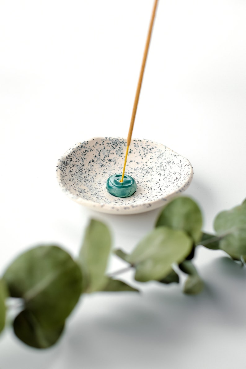 Incense holder Calm . Handmade ceramic design detail for cozy home. image 3