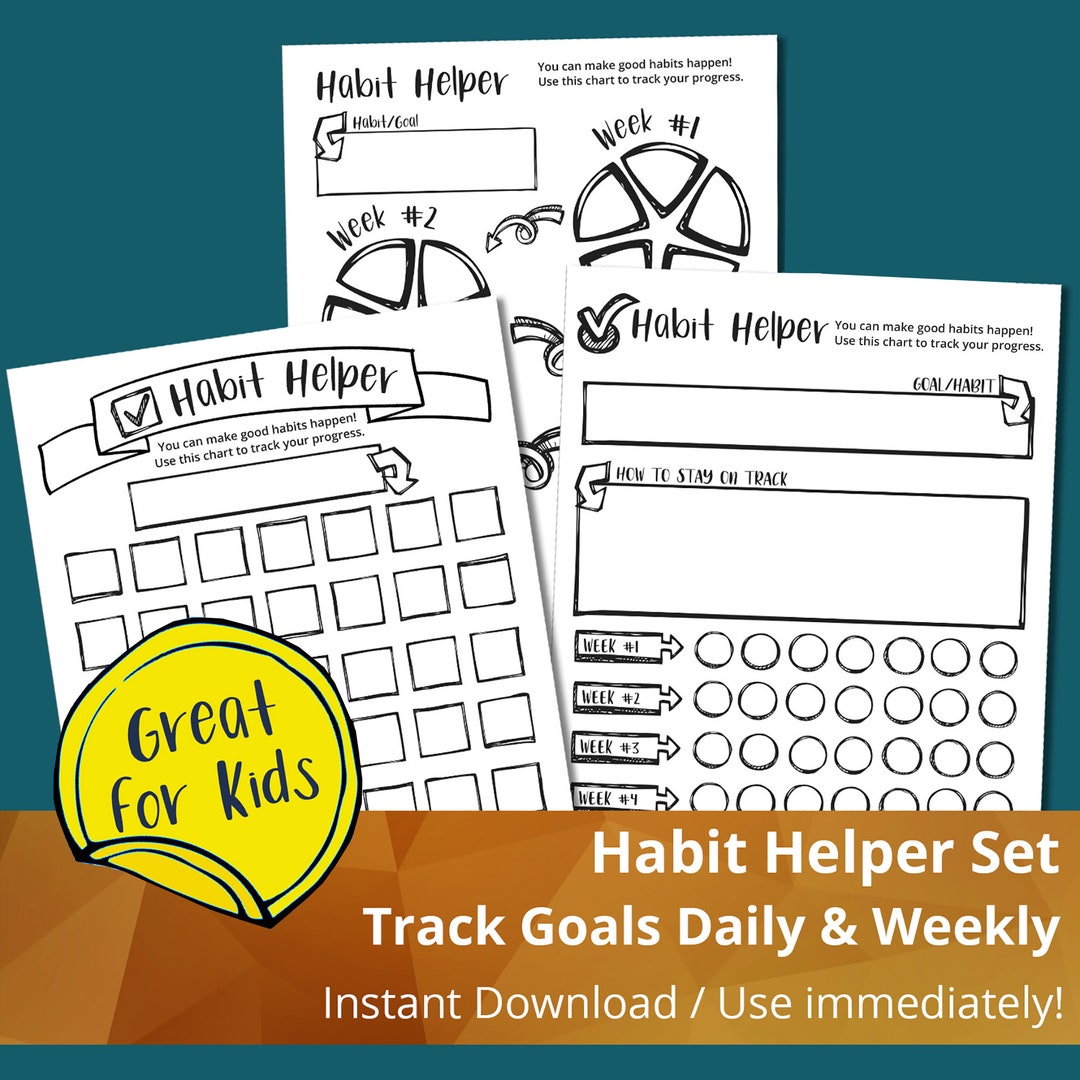 Goal Setting Printable Goal Planning Instant Download Goal Tracking ...