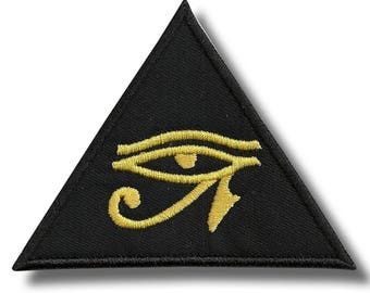 Horus eye - embroidered patch, 10x8 cm