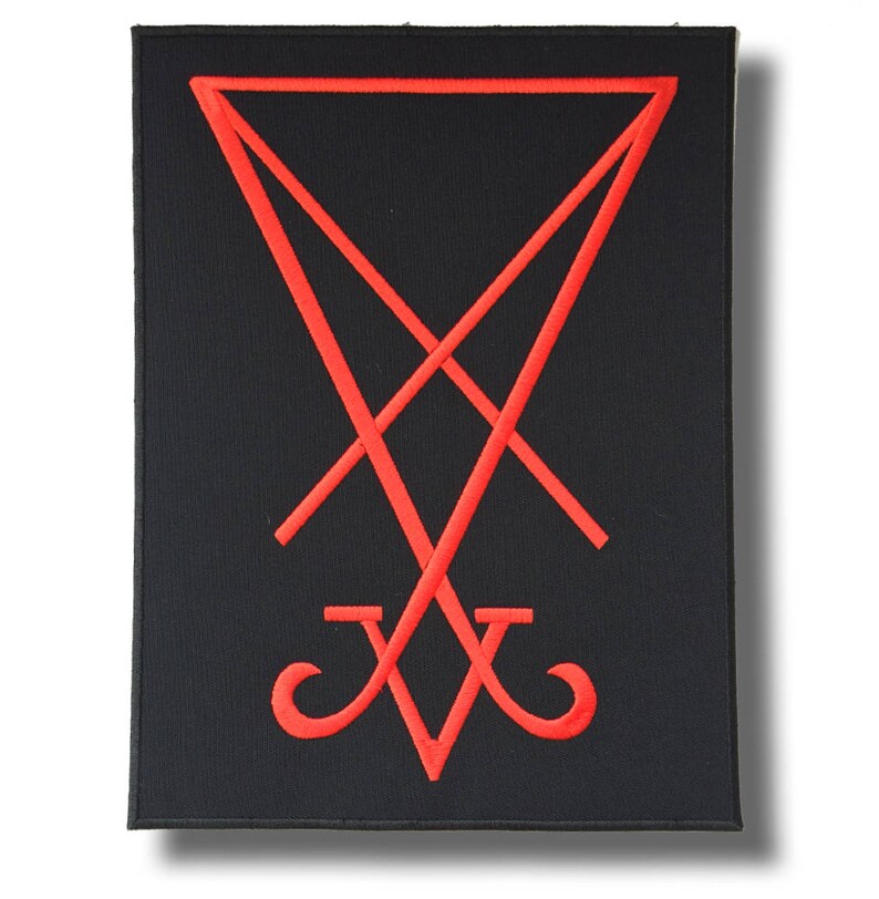 Sigil of Lucifer B/r Embroidered Back Patch 30x24 Cm - Etsy