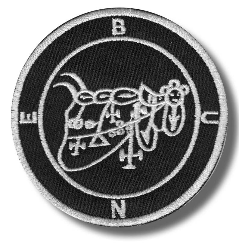 embroidered patch 8x8 cm Sigil of Bune