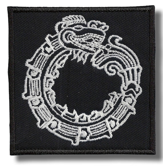 Egypt ouroborus 8 X 8 cm bordado parche