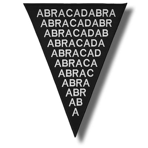 Abra Cadabra - embroidered back patch, 24x30 cm