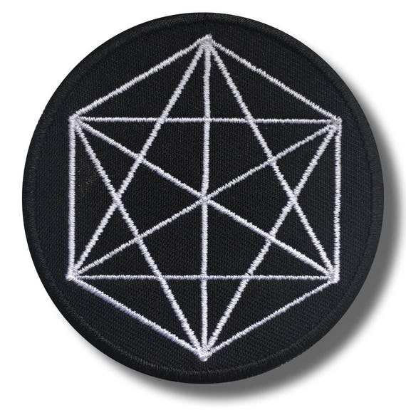 bordado parche 8 x 8 cm Sacred geometry