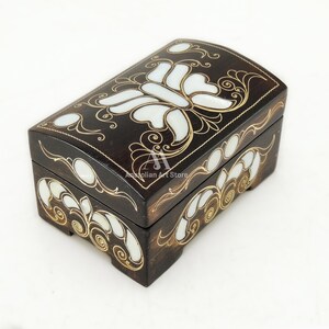 caja de joyería, caja de nácar, caja, caja de regalo, caja de anillo de boda, caja de anillo vintage, soporte de anillo para ceremonia, caja personalizada,