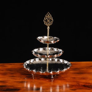 Macaron Stand 2,3 Tier Small sized, Copper Sugar Bowl, Turkish delight stand, Handmade, Sugar Plate, Copper Cookie Bowl, Decorative Bowl,