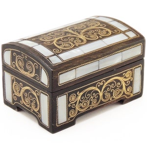 portagioielli, scatola in madreperla, scatola, scatola regalo, scatola per fedi nuziali, scatola per anelli vintage, porta anelli per cerimonia, scatola personalizzata,