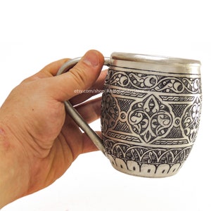 Handmade Engraving Tin Plated Copper Mug, Copper Mug, Vintage Mug, Mule Mug, Copper Coctail Mug, Moscow Mule Mug, Copper Beer Mug Set, Mug