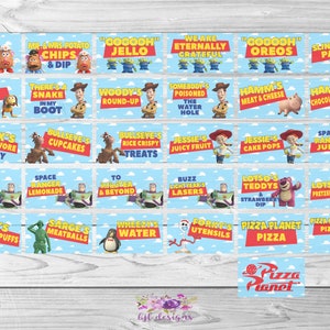 Toy Story Food Labels, Toy Story Food Cards, Instant Download, Printable, Two Infinity & Beyond image 2
