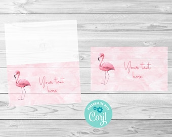 Flamingo babyshowerlabels, flamingo, voedseletiketten, plaatskaarten, Star Wars, bewerkbare digitale download, Corjl