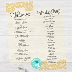 Wedding Weekend Itinerary, wedding, Wedding weekend,  Digital Editable Itinerary, Corjl, Instant Download