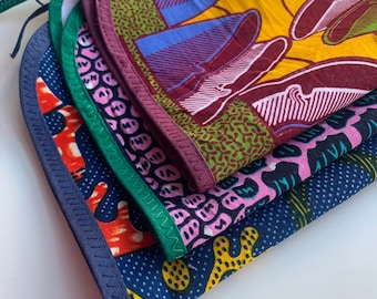 Bibs in African Fabric - 3 Pack Combo | Ankara | Wax Print | Kitenge | Waterproof Accessory for Baby