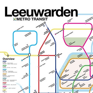 Leeuwarden Metro Transit Map image 2