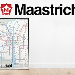 Mapa de trânsito do metrô de Maastricht