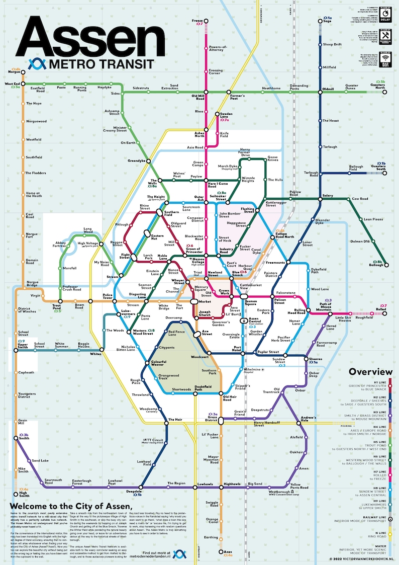 Assen Metro Transit Map image 2