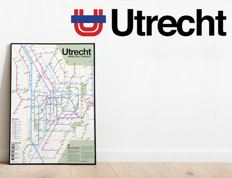 Utrecht Metro Transit Map image 1