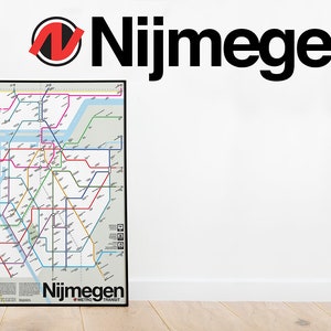 Mapa de trânsito do metrô de Nijmegen