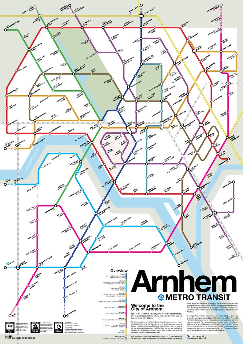 Arnhem Metro Transit Map image 2