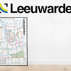 Mapa de trânsito do metrô de Leeuwarden