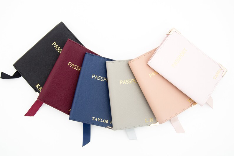 Personalised Passport Holder, monogrammed Leather Passport Covers, Personalized Passport holder, Passport Cases, Wedding Gift Ideas 