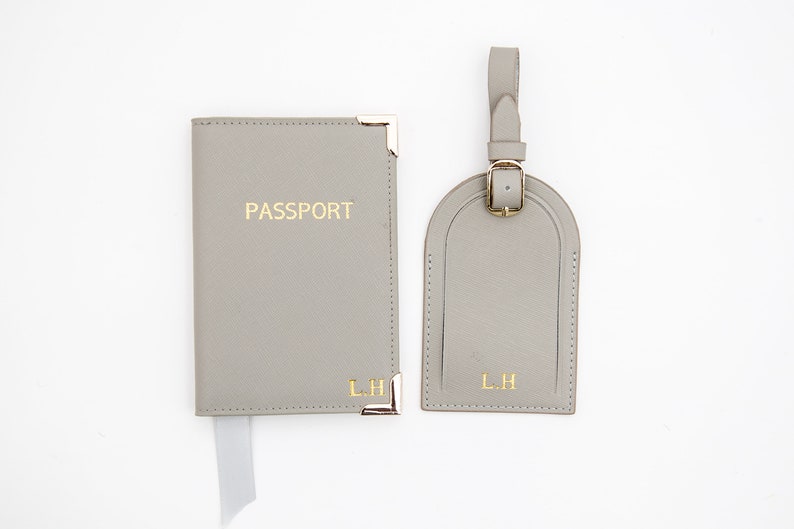 Travel Gift Set Monogrammed Passport Holder Personalized Etsy