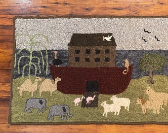 Rug Hooking Kit/Pattern "Noah's Ark" 23" x 15"