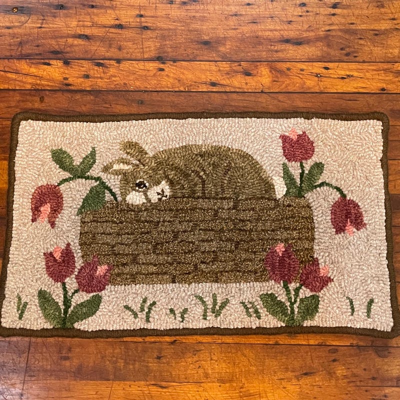 Bunny Rug - Etsy