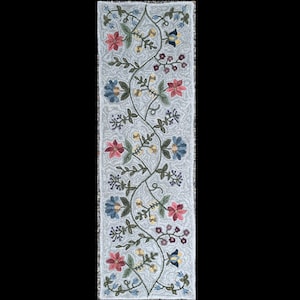 Rug Hooking Kit or Pattern "Vista Hills" table runner