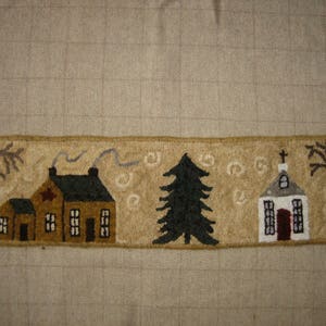 Primitive Rug Hooking Kit "Hometown"