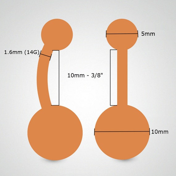 Straight belly button rings clearance