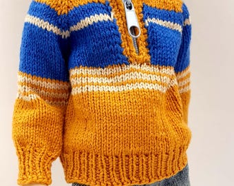 Knitted long sleeves pulover for 14,5&quot; and  15,5&quot; Ruby Red Fashion Friends boy dolls,