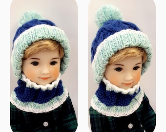Cap with tube scarf for Ruby Red Fashion Friends boy doll 14,5 inch