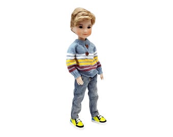 Knitted Long Sleeve Sweater for 14.5&quot; Ruby Red Fashion Friends Boy Dolls