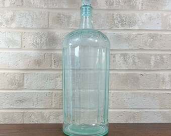 Rare Poison Jar with Stopper - Giant Vintage Glass Container - 13.5" Tall