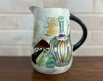 Vintage Capri Royal Sealy Japan Wine and Cheese Pitcher - 1960s Delight