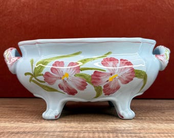 Handpainted Italian Cantagalli Pottery Decorative Firenze Vessel Majolica Mediterranean Traditional Design