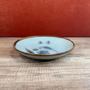 Ken Edwards Pottery Mexican Stoneware Tonala Blue Bird Design Palomar Collection 8.5 inch Soup Cereal Bowl (Group 1)