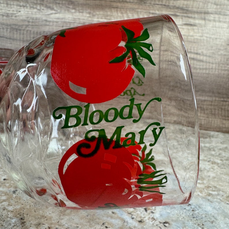 Culver Glass Bloody Mary Mug Set of 4, Bloody Mary Goblet - Etsy