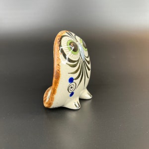 Beautiful Tonala Owl Figurine Mexican Pottery, Decor image 6