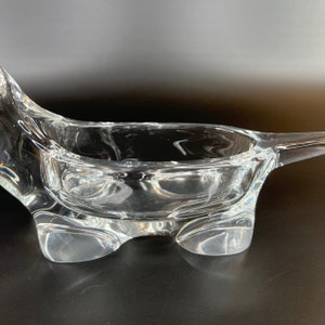 Charming Vintage Sasaki Crystal Cat Figurine Ideal as Paperweight, Trinket or Candy Dish image 4