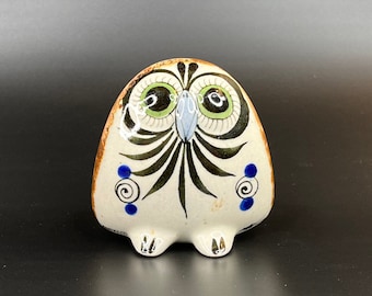 Beautiful Tonala Owl Figurine - Mexican Pottery, Decor