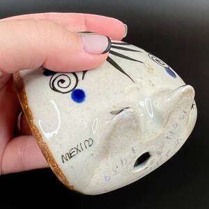 Beautiful Tonala Owl Figurine Mexican Pottery, Decor image 3