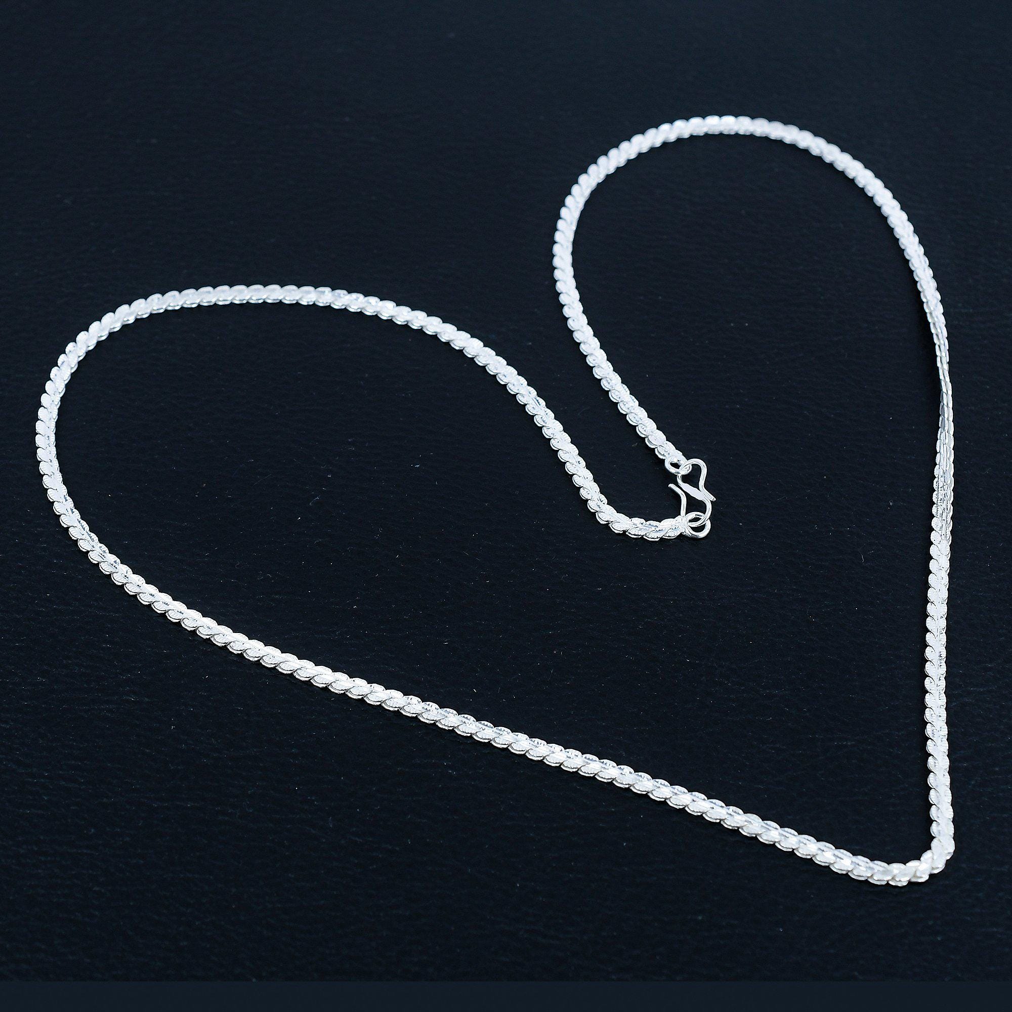 アクセサリー vintage silver 925 snake chain 925 Sterling Silver Handmade Solid Silver Snake Chain ,screw