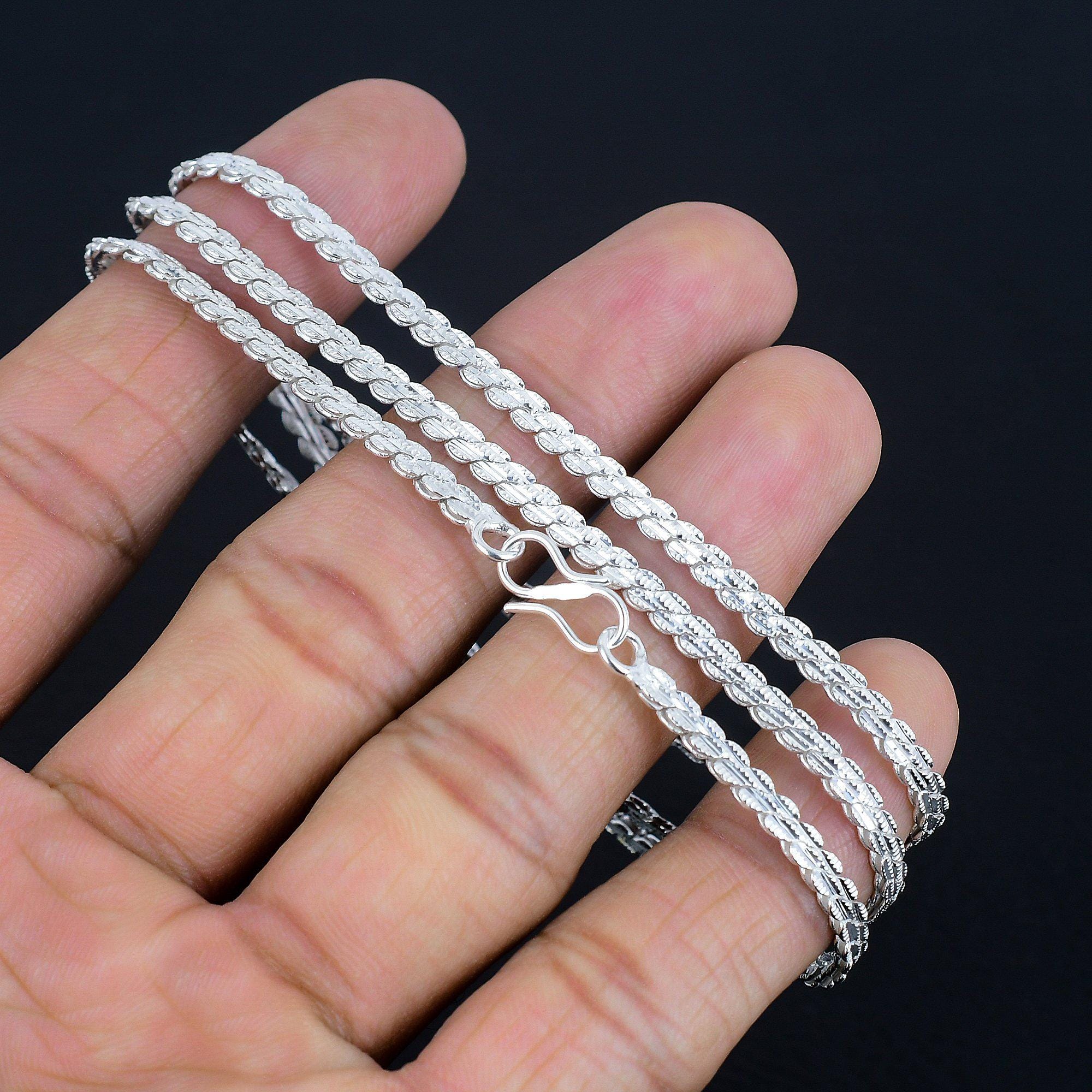 Silver Snake Chain-925 Sterling Silver Chain Jewelry