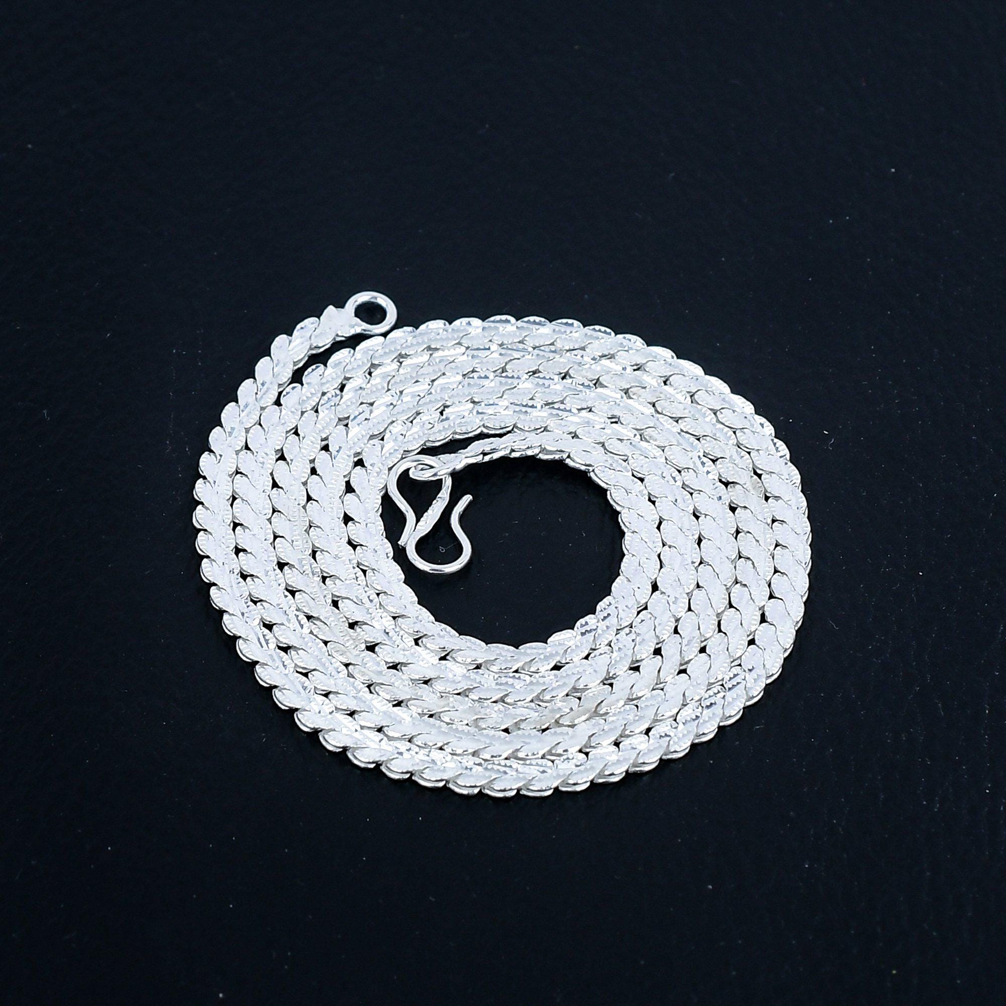Silver Snake Chain-925 Sterling Silver Chain Jewelry