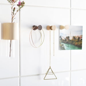 6 Pack Wooden Magnets Jewelry Storage image 6